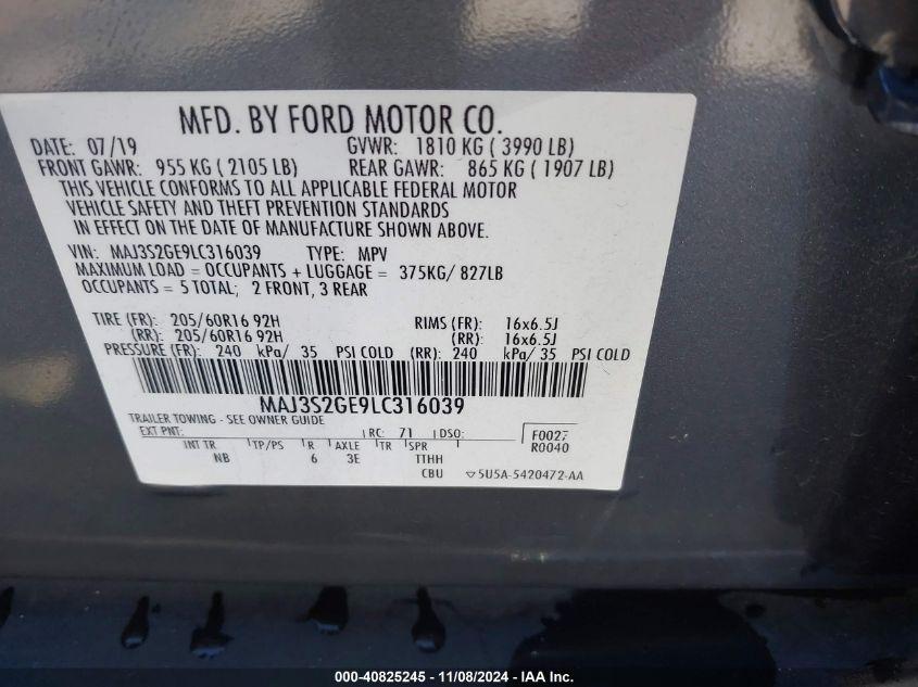 FORD ECOSPORT SE 2020