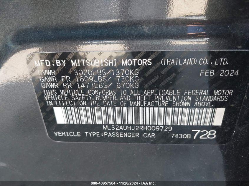 MITSUBISHI MIRAGE ES/LE 2024