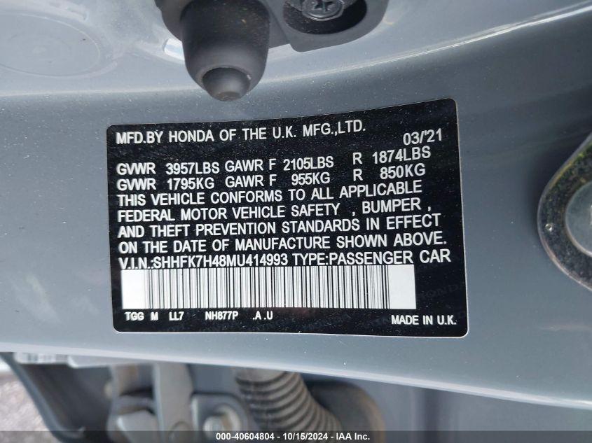 HONDA CIVIC SPORT 2021