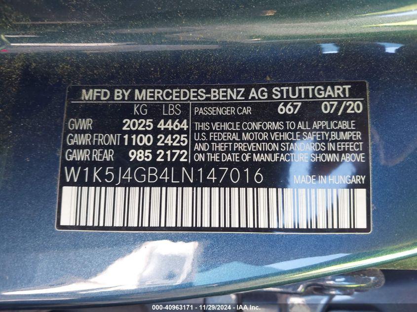 MERCEDES-BENZ CLA 250  2020