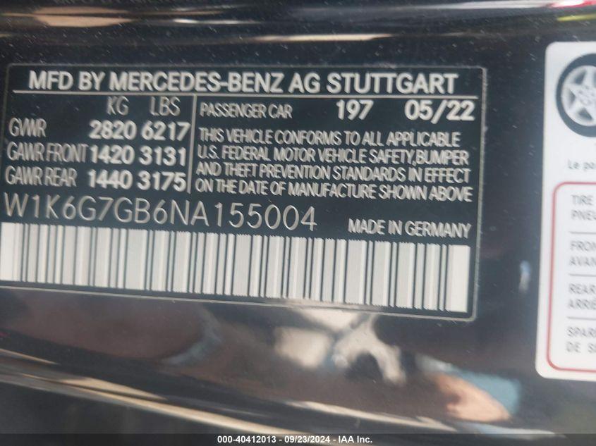 MERCEDES-BENZ S 580 4MATIC 2022