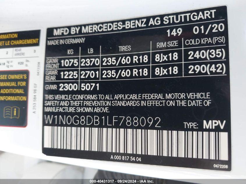 MERCEDES-BENZ GLC 300  2020