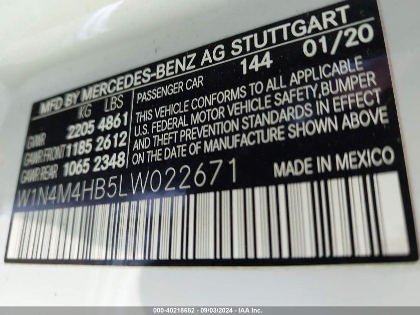 MERCEDES-BENZ GLB 250 4MATIC 2020