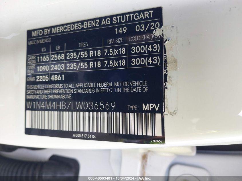 MERCEDES-BENZ GLB 250 4MATIC 2020