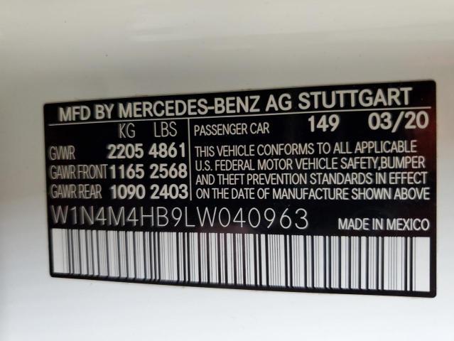 MERCEDES-BENZ GLB-CLASS GLB 250 4M 2020