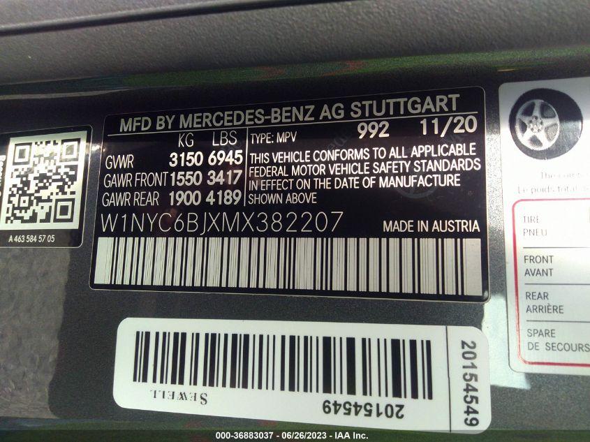 MERCEDES-BENZ G-CLASS G 550 2021