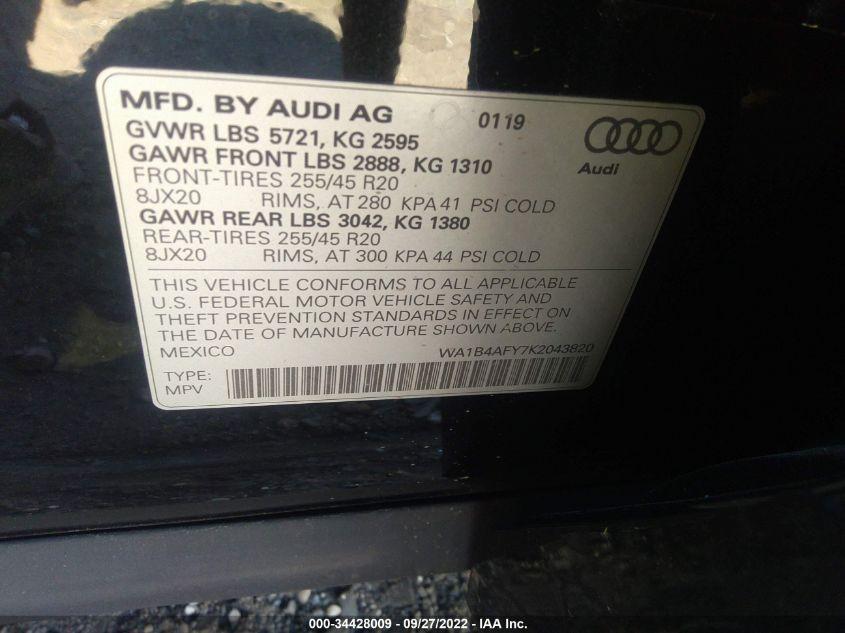 AUDI SQ5 PREMIUM PLUS 2019