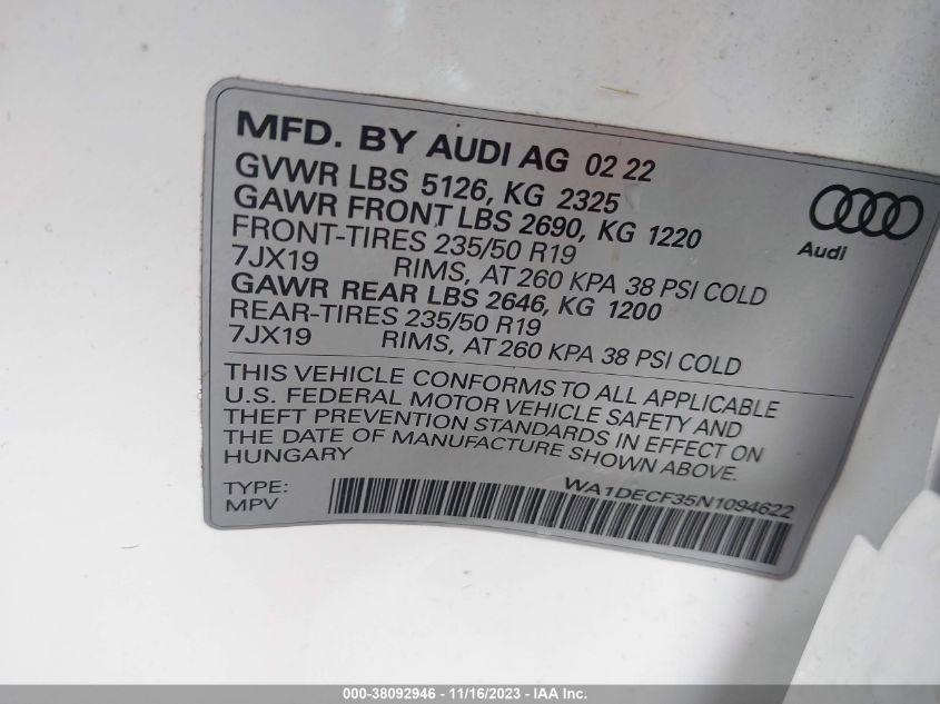 AUDI Q3 PREMIUM S LINE 45 2022
