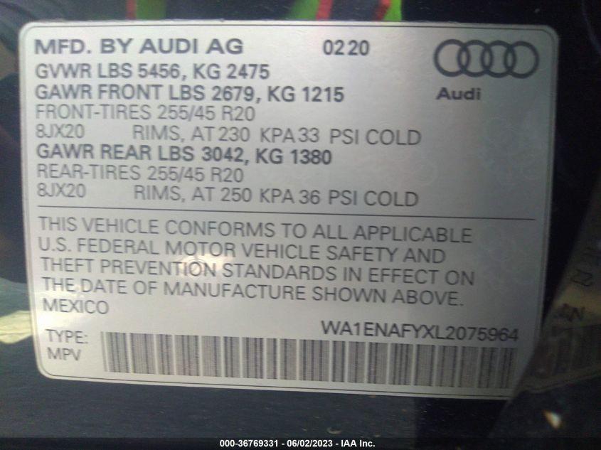 AUDI Q5 TITANIUM PREMIUM PLUS 2020