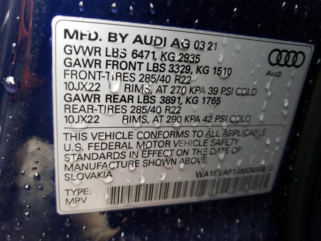 AUDI Q8 PRESTIG 2021