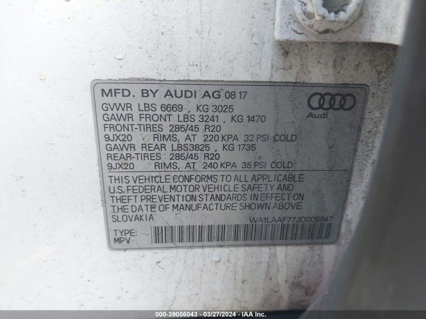 AUDI Q7 PREMIUM PLUS 2018