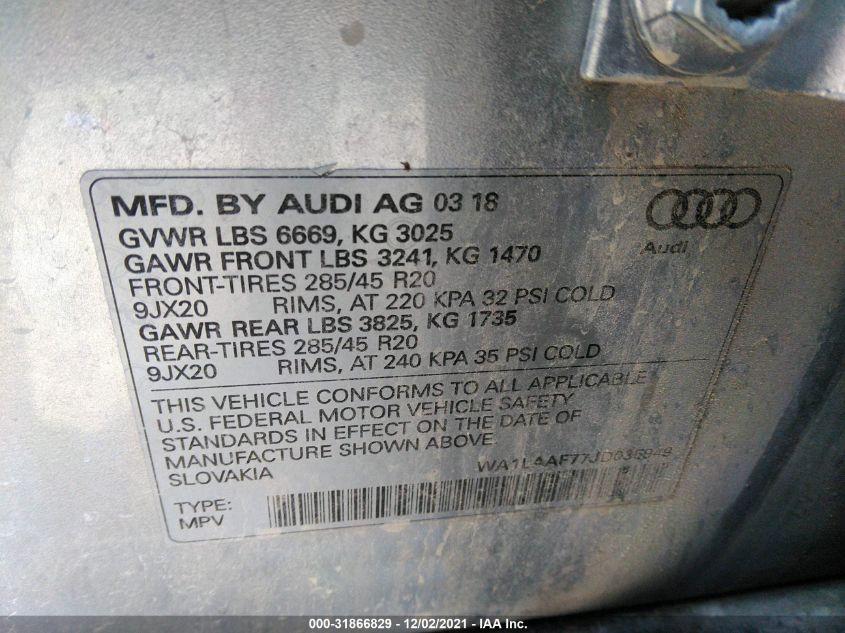 AUDI Q7 PREMIUM PLUS 2018