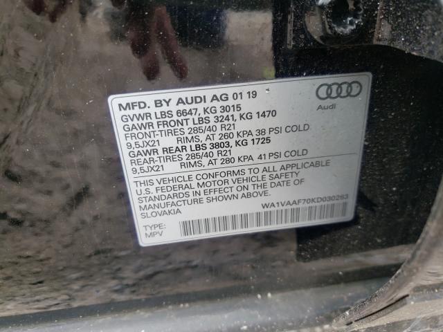 AUDI Q7 PRESTIG 2019