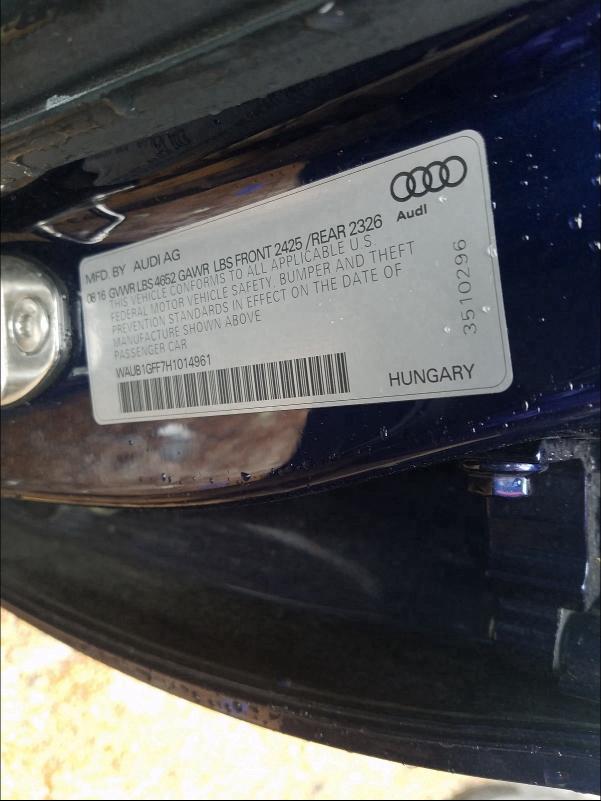 AUDI S3 PREMIUM 2017