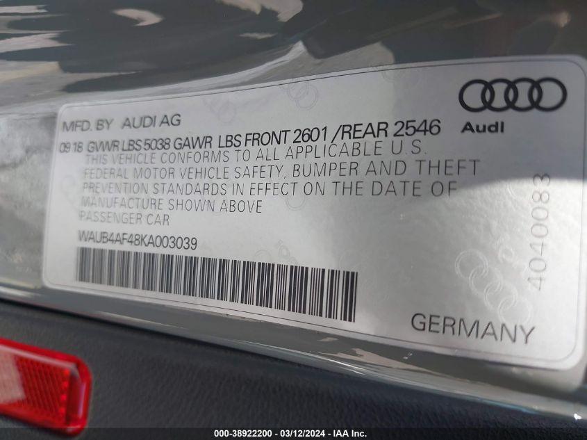 AUDI S4 3.0T PREMIUM 2019