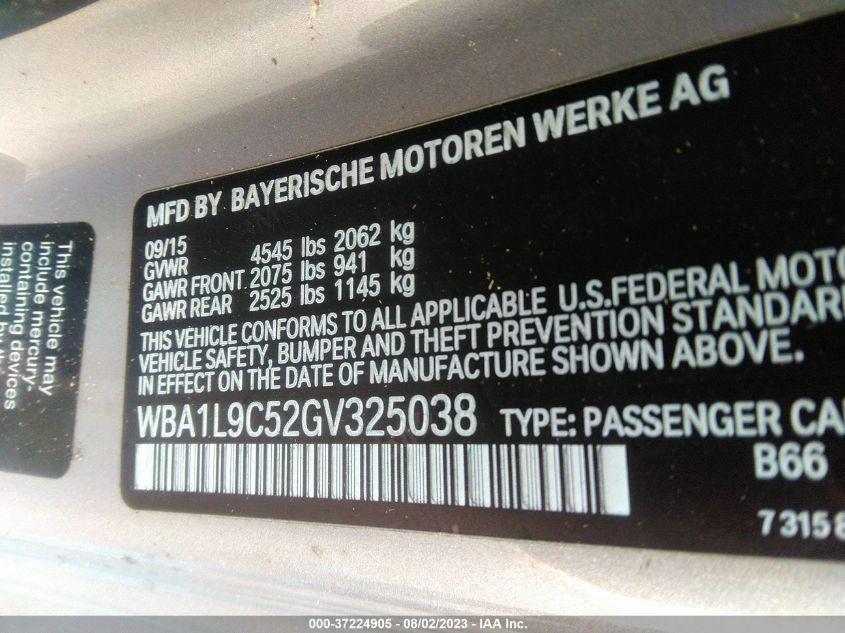 BMW 228 XI SULEV 2016