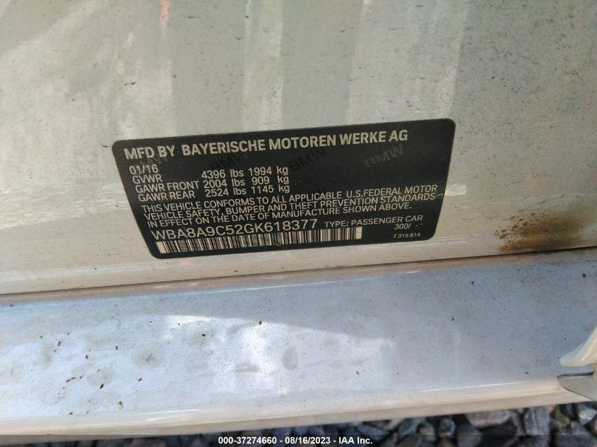 BMW 3 SERIES 320I 2016