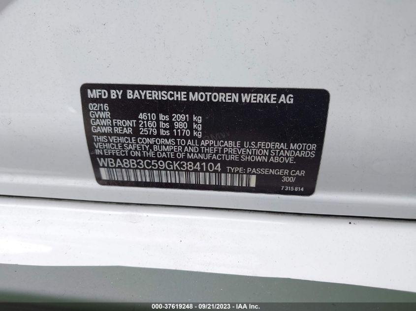 BMW 3 SERIES 340I 2016