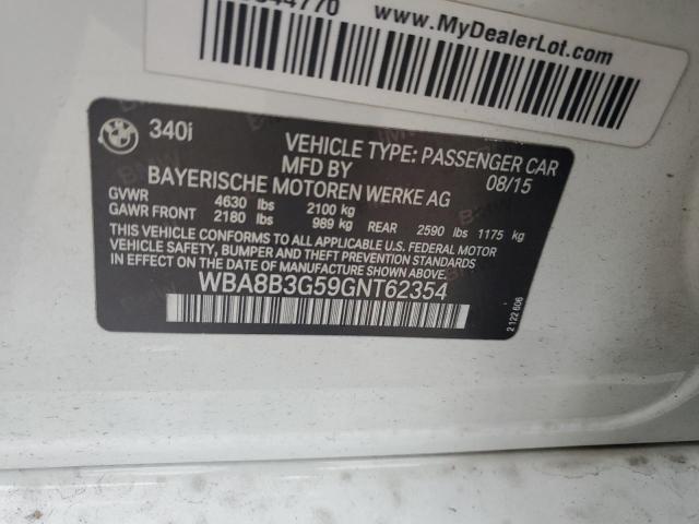 BMW 3 SERIES 340 XI 2016