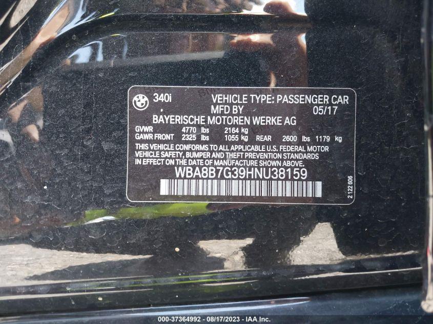 BMW 3 SERIES 340I XDRIVE 2017