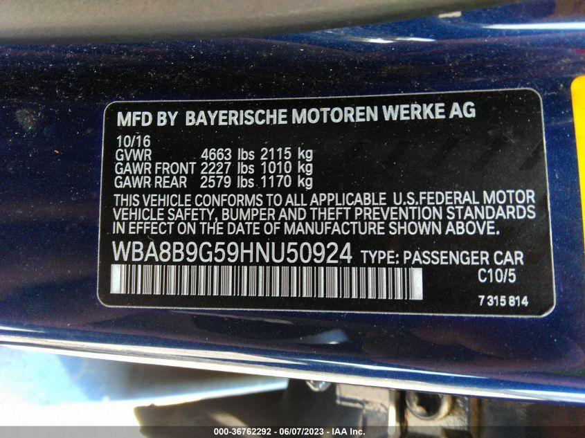 BMW 3 SERIES 330I 2017