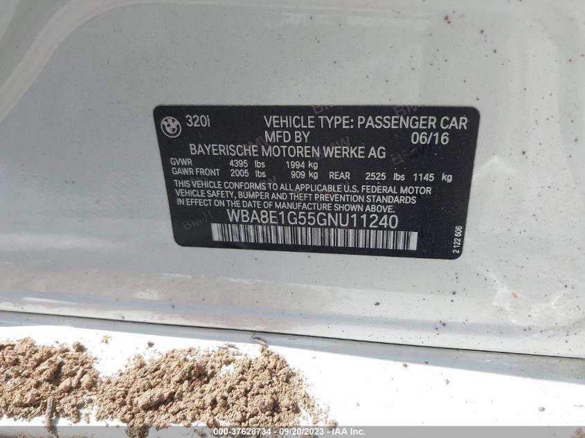 BMW 3 SERIES 320I 2016