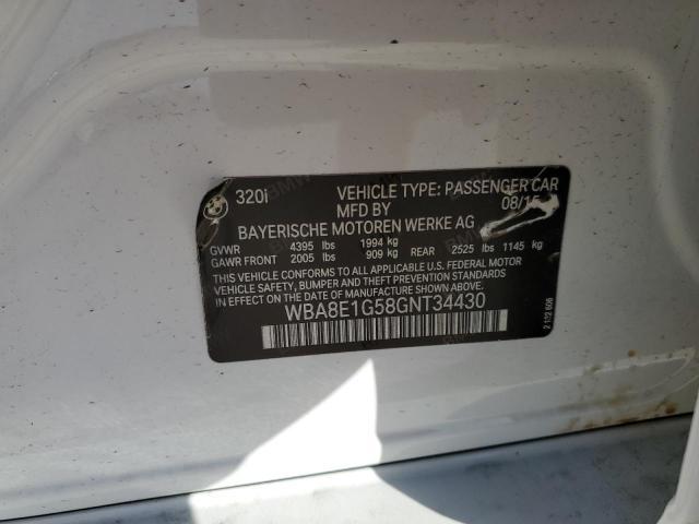 BMW 3 SERIES 320 I 2016