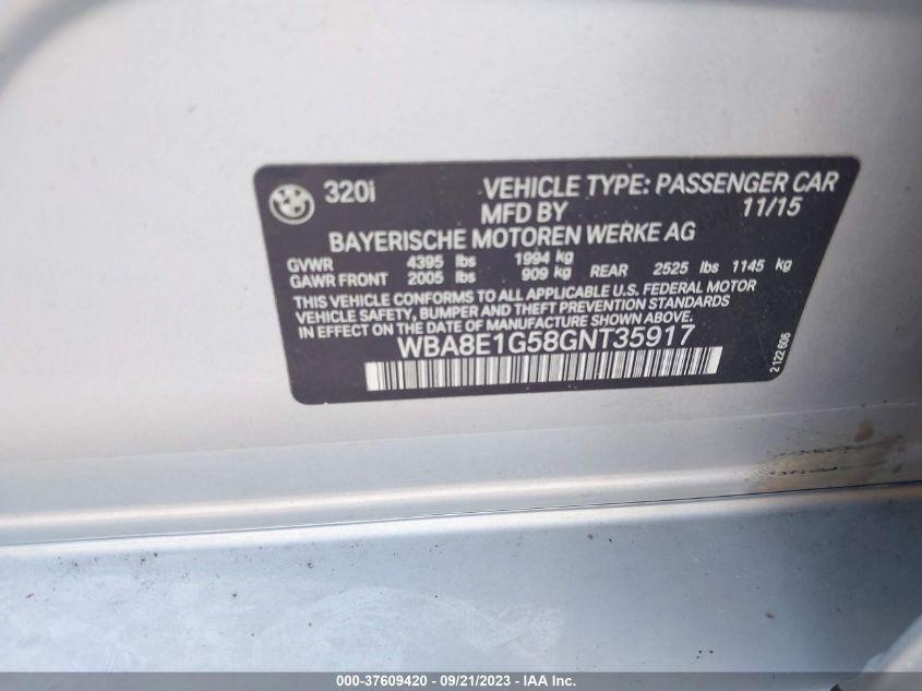 BMW 3 SERIES 320I 2016