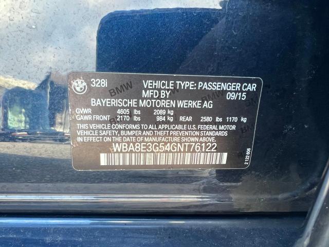 BMW 3 SERIES 328 XI SUL 2016