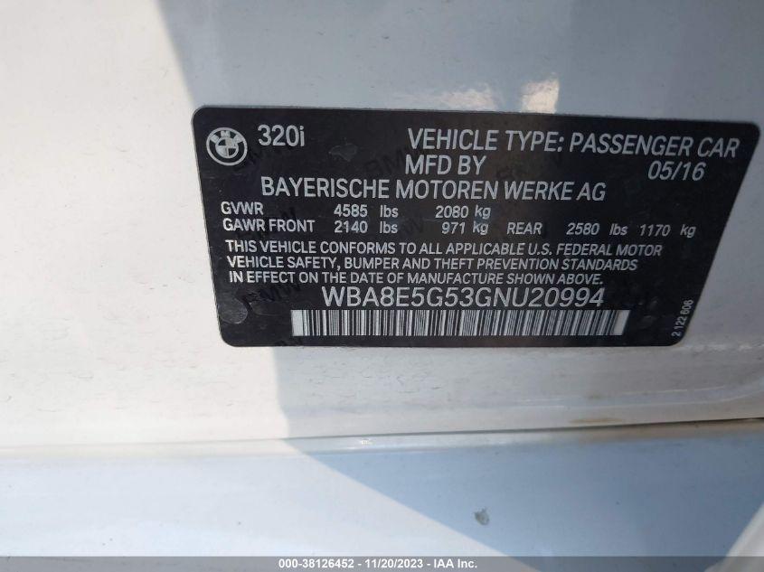 BMW 320I XDRIVE 2016