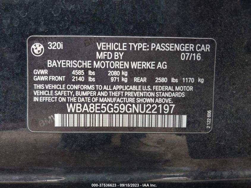 BMW 3 SERIES 320I XDRIVE 2016