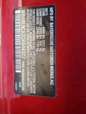 BMW 3 SERIES 328 I SULE 2016