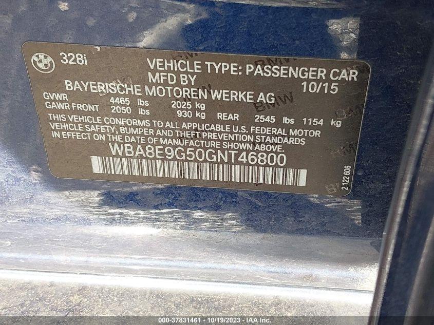 BMW 328 I SULEV 2016