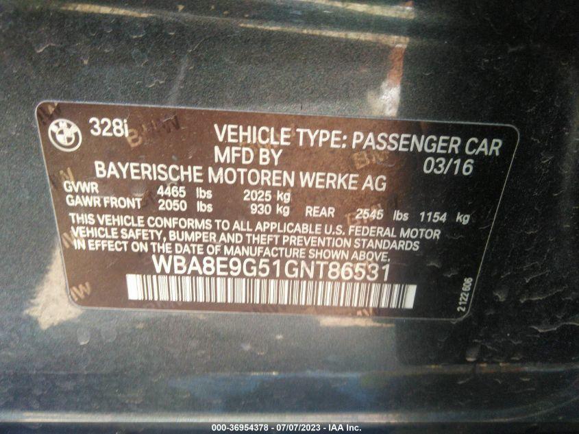 BMW 3 SERIES 328I 2016