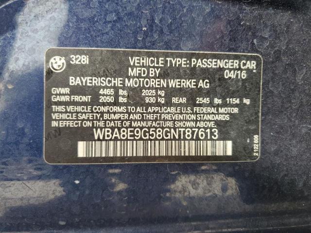 BMW 3 SERIES 328 I SULE 2016