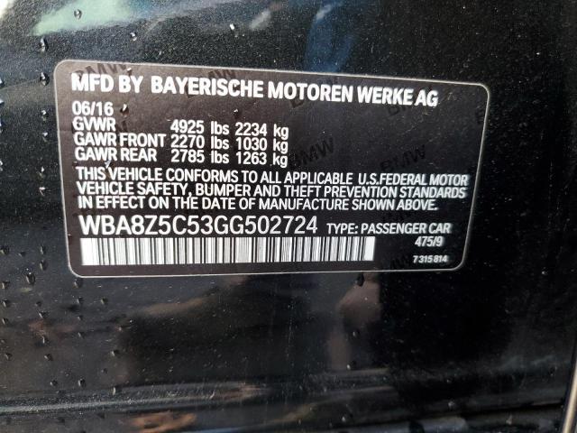 BMW 3 SERIES 328 XIGT S 2016