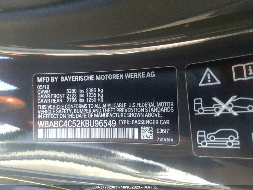 BMW 8 SERIES M850I XDRIVE 2019