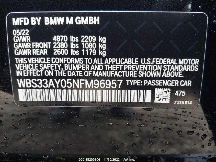 BMW M3 COMPETITION 2022