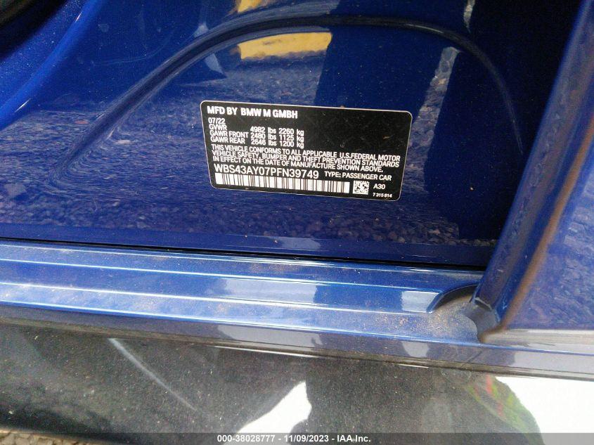 BMW M3 COMPETITION XDRIVE 2023