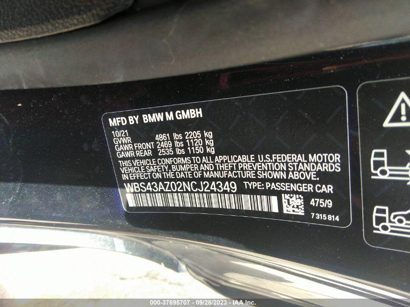 BMW M4 COMPETITION XDRIVE 2022