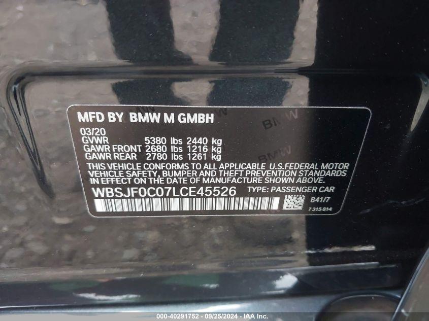 BMW M5 COMPETITION 2020