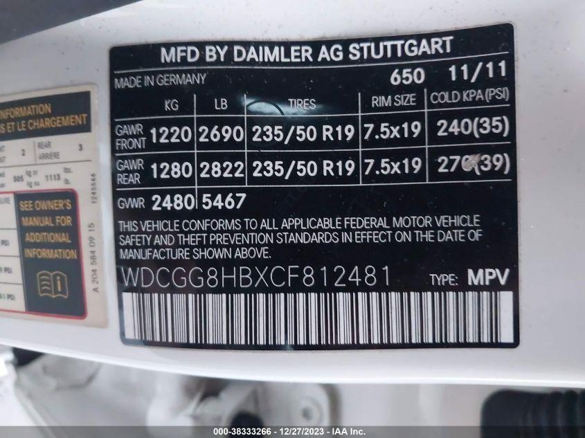 MERCEDES-BENZ GLK 350 4MATIC 2012