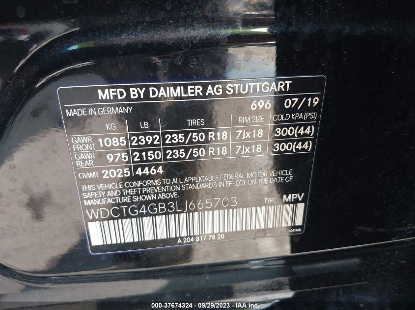 MERCEDES-BENZ GLA GLA 250 2020