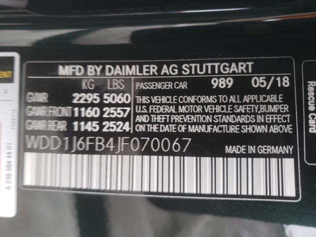 MERCEDES-BENZ E CLASS E 400 2018