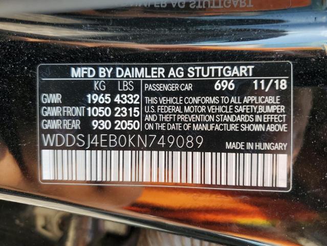 MERCEDES-BENZ CLA-CLASS CLA 250 2019