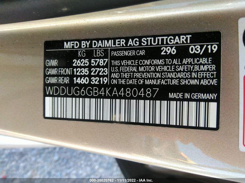 MERCEDES-BENZ S-CLASS S 450 2019