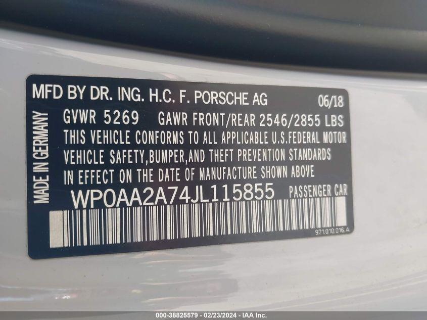 PORSCHE PANAMERA 4 2018