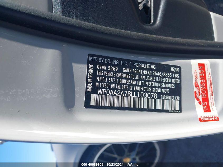 PORSCHE PANAMERA 4 2020