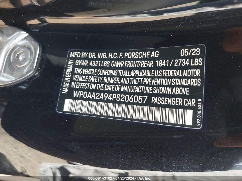 PORSCHE 911 CARRERA/CARRERA 4/CARRERA T 2023