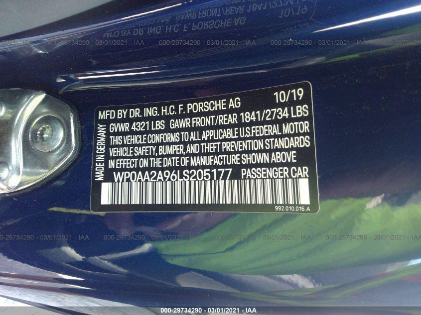 PORSCHE 911 CARRERA 2020